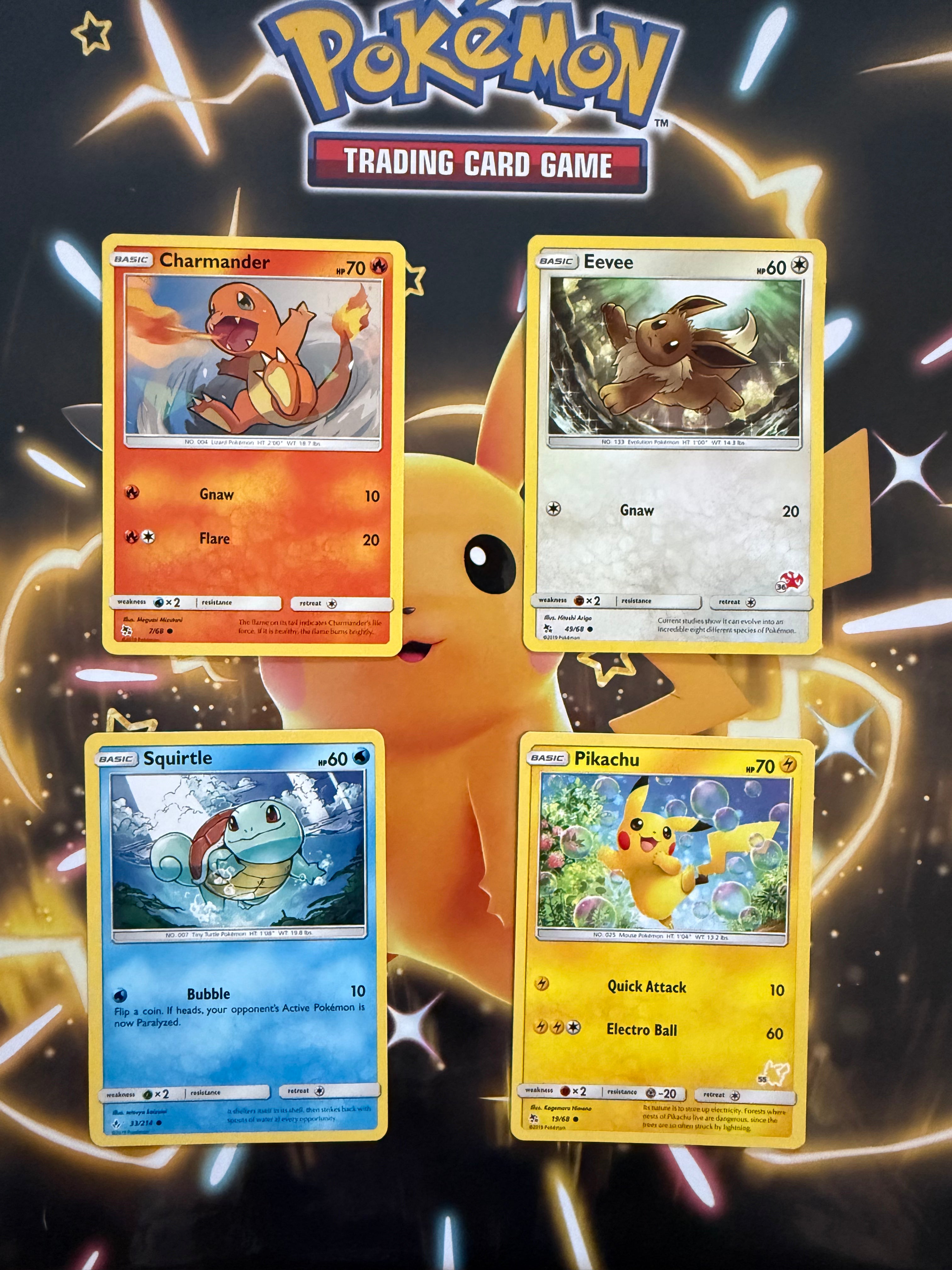 Pikachu, Squirtle, Eevee & Charmander #4